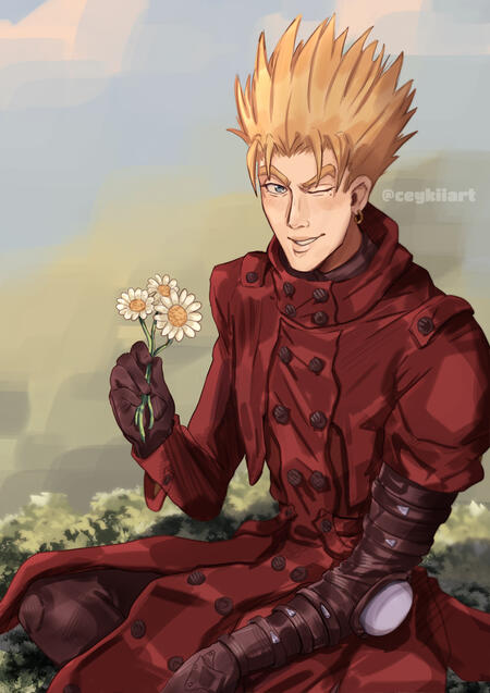 fanart Trigun Vash fanart Trigun Vash
