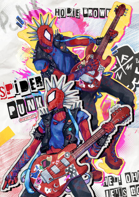 fanart SpiderPunk fanart SpiderPunk